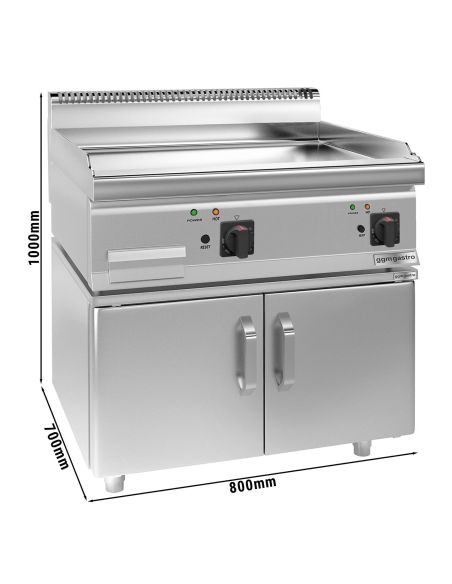 Plaque de cuisson électrique - 7,1 kW - Lisse - Incluant un socle avec 2 portes- Mario 700 | GGM -EBK800-E-UBK800-E
