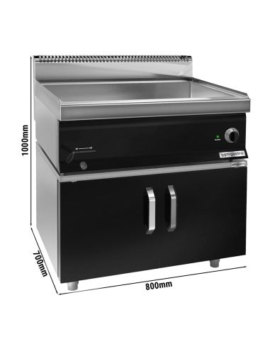 Bain-marie électrique - 2,4 kW - 2x GN 1/1 ou 4x GN 1/2 - incl. soubassement avec 2 portes- Mario 700 | GGM -EBK873C-GK866T