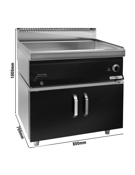 Bain-marie électrique - 2,4 kW - 2x GN 1/1 ou 4x GN 1/2 - incl. soubassement avec 2 portes- Mario 700 | GGM -EBK873C-GK866T