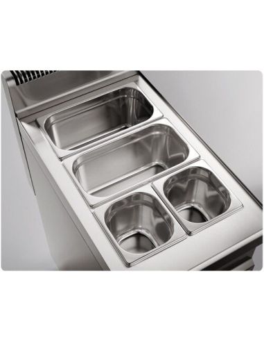Bain-marie électrique - 2,4 kW - 2x GN 1/1 ou 4x GN 1/2- Mario 700 | GGM -EBK873C