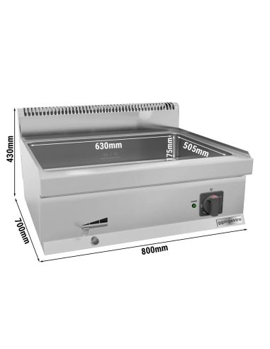 Bain-marie électrique - 2,4 kW - 2x GN 1/1 ou 4x GN 1/2- Mario 700 | GGM -BMK800-E