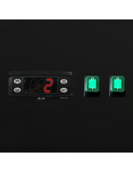 Table réfrigérée professionnelle 2 portes - Froid ventilé | GGM - KTS147ND