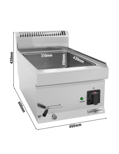 Bain-marie électrique - 1,2 kW - 1x GN 1/3 & GN 1x 1/2- Mario 600 | GGM -BMK46-E