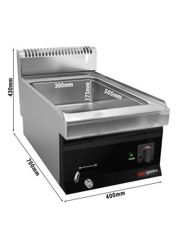 Bain-marie électrique - 1,2 kW - 1x GN 1/1 ou 2x GN 1/2- Mario 700 | GGM -EBK473C