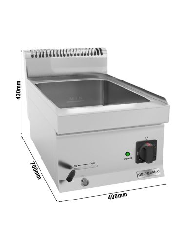 Bain-marie électrique - 1,2 kW - 1x GN 1/1 ou 2x GN 1/2- Mario 700 | GGM -BMK400-E