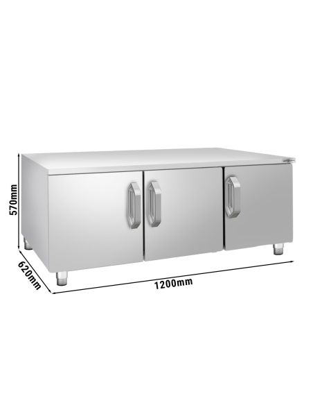 Soubassement en inox - 1200mm - 3 Portes- Mario 700 | GGM -UBK1200-E