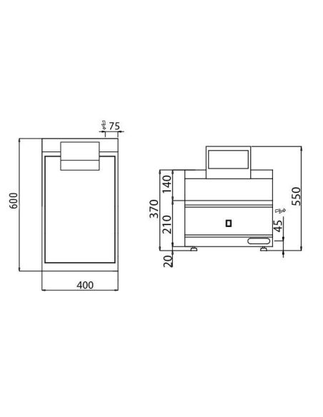 Chauffe-frites - 1,17 kW- Mario 600 | GGM -FWK46-E