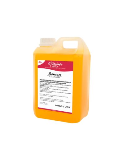 Sirop pour milkshake saveur Banane 6 bidons de 2 L | Nic's