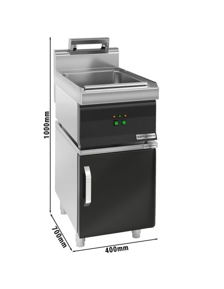 Chauffe-frites - 1,17 kW - 1x GN 1/1 - incl. soubassement avec 1 porte- Mario 700 | GGM -WK473-GK466T