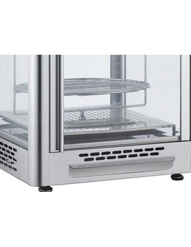 Vitrine chaude rotative - 4 niveaux - 470 mm | GGM