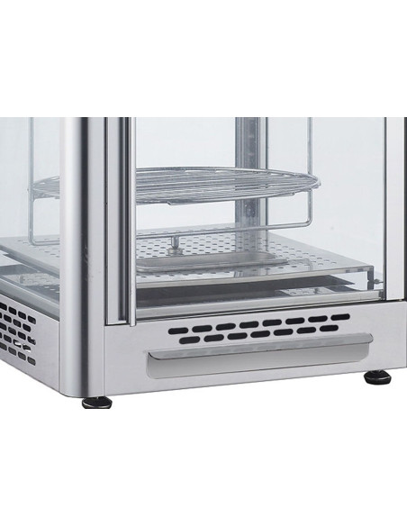 Vitrine chaude rotative - 4 niveaux - 470 mm | GGM