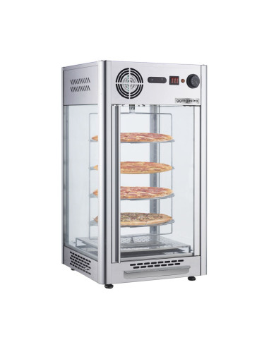 Vitrine chaude rotative - 4 niveaux - 470 mm | GGM
