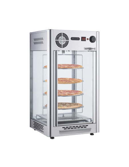 Vitrine chaude rotative - 4 niveaux - 470 mm | GGM