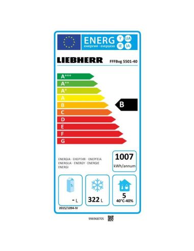 Armoire -tive ventilée carrosserie blacksteel 472L | Liebherr - FFFBVG5501