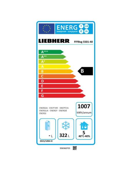 Armoire -tive ventilée carrosserie blacksteel 472L | Liebherr - FFFBVG5501