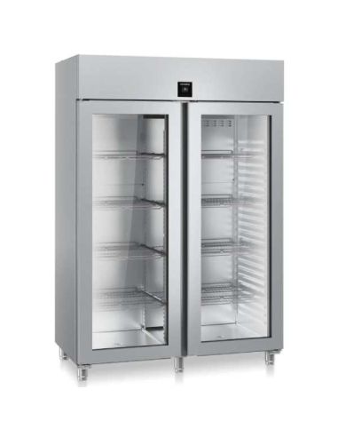 Armoire positive GN2/1 inox vitrée 1414L| Liebherr - FRPSVH1412