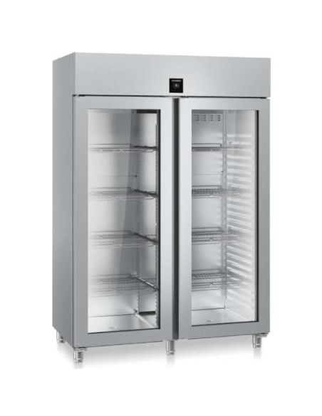 Armoire positive GN2/1 inox vitrée 1414L| Liebherr - FRPSVH1412