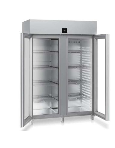 Armoire positive GN2/1 inox vitrée 1414L| Liebherr - FRPSVH1412