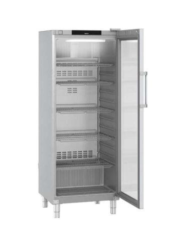 Armoire positive GN2/1, inox, porte vitrée, 688L | Liebherr - FRFCVG6511