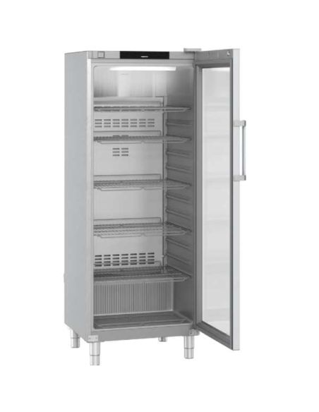 Armoire positive GN2/1, inox, porte vitrée, 688L | Liebherr - FRFCVG6511