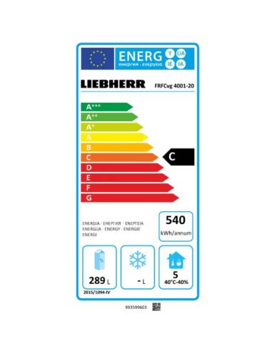 Armoire positive, inox, 420L | Liebherr - FRFCVG4001