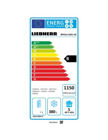 Armoire négative 600x400, inox, 602L | Liebherr - BFPSVH6501