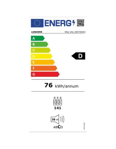 Armoire négative ventilée, porte vitrée, 365L | Liebherr - FV3643
