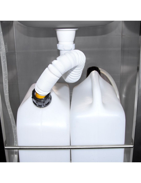 Lave-mains inox avec distributeur de savon et essuie-mains | GGM - HWBP4312PS