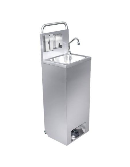 Lave-mains inox avec distributeur de savon et essuie-mains | GGM - HWBP4312PS