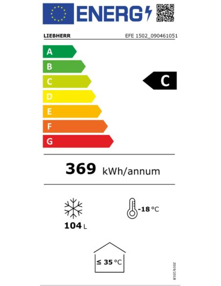 Conservateur glaces, couvercles vitrés, 145L | Liebherr - EFE1502D05