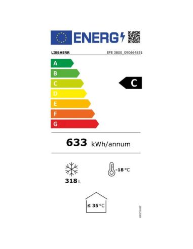 Conservateur glaces couvercles coulissts iso 369L | Liebherr - EFE3800D05