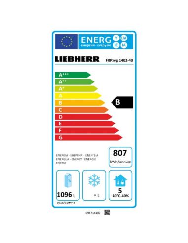 Armoire positive GN2/1 inox s/roulettes 1360L | Liebherr - FRPSVG1402924