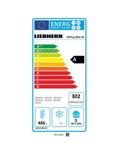Armoire positive GN2/1 inox s/roulettes 597L | Liebherr - FRPSVG6501924