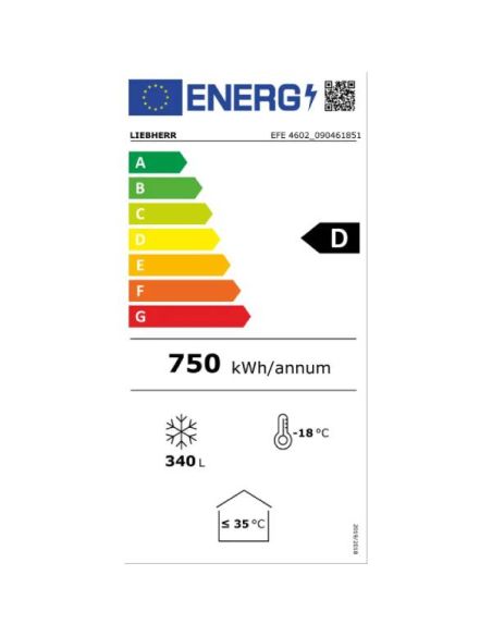 Conservateur glaces, couvercles vitrés, 444L | Liebherr - EFE4602D05