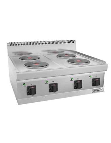 Cuisinière électrique - 9,2 kW - 4 plaques rondes- Mario 700 | GGM -EHK800-E