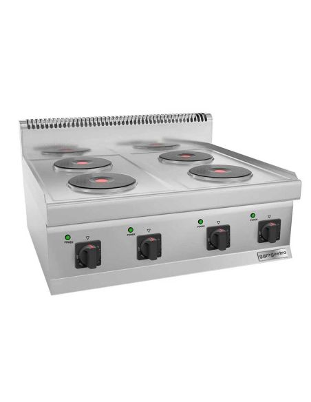 Cuisinière électrique - 9,2 kW - 4 plaques rondes- Mario 700 | GGM -EHK800-E