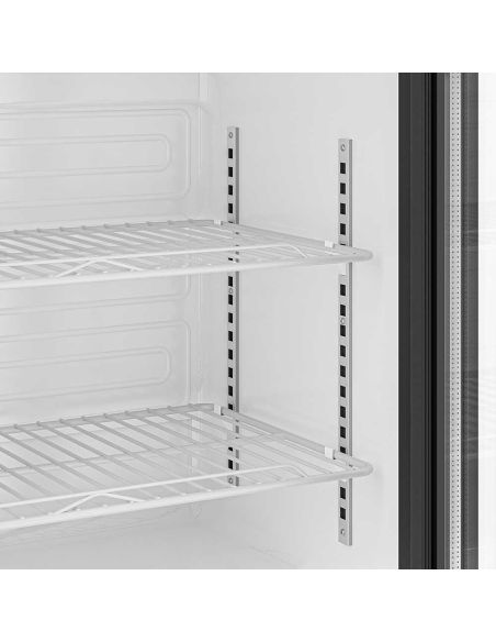 Arrière-bar réfrigéré 3 portes battantes vitrées - 320 litres | BKTG3SN