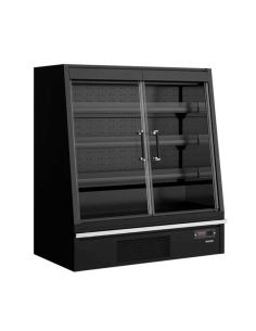 Vitrine réfrigérée murale pour supermarché 360 L | Tefcold - Galaxy GPL14FGD-Black