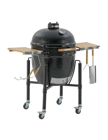 Barbecue Kamado Monolith ONE.66 noir avec chariot