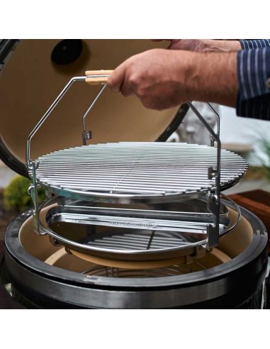 Barbecue Kamado Monolith TWO.66 noir avec chariot