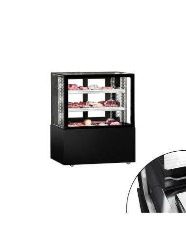 Vitrine réfrigérée pour boucherie MADRID - 1000 mm - 2 étagères | GGM