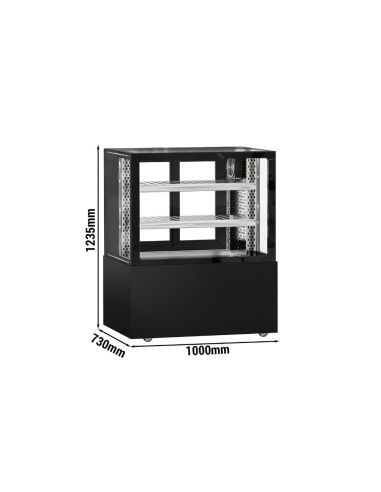 Vitrine réfrigérée pour boucherie MADRID - 1000 mm - 2 étagères | GGM