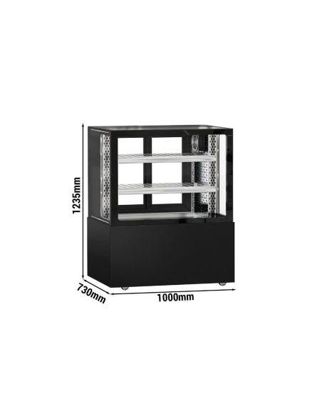 Vitrine réfrigérée pour boucherie MADRID - 1000 mm - 2 étagères | GGM