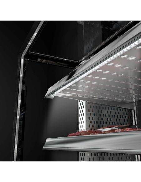 Vitrine réfrigérée pour boucherie MADRID - 1000 mm - 2 étagères | GGM