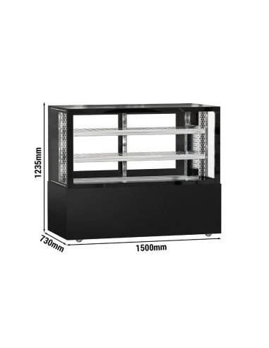 Vitrine réfrigérée pour boucherie MADRID - 1500 mm - 2 étagères | GGM