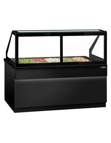 Saladette TORONTO - L2000 mm - Noire - 3 portes - 5x GN 1/1 - Prof.900