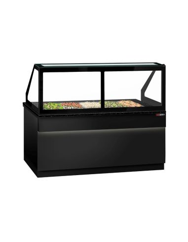 Saladette TORONTO - L2000 mm - Noire - 3 portes - 5x GN 1/1 - Prof.900