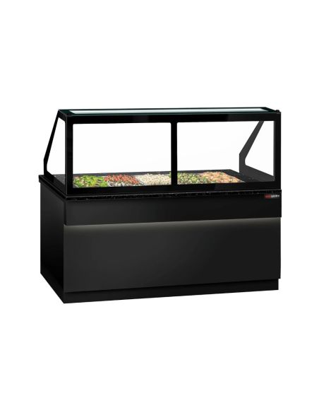 Saladette TORONTO - L2000 mm - Noire - 3 portes - 5x GN 1/1 - Prof.900