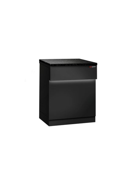 Comptoir caisse TORONTO - L600 mm - Plan de travail en granit Noir - P900