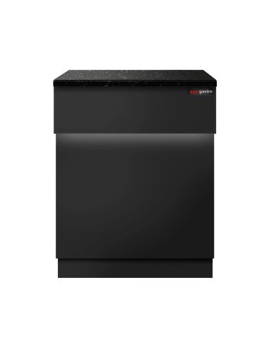 Comptoir caisse TORONTO - L600 mm - Plan de travail en granit Noir - P900